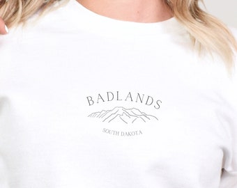Badlands National Park Sweatshirt mit Rundhalsausschnitt, Badlands Park Pullover Sweatshirt, Badlands Park Unisex Sweatshirt mit Rundhalsausschnitt, South Dakota Shirt
