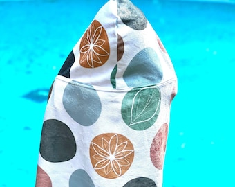 Kids Hooded Towel handpainted Ocean, Beach Towel, Sea animals Hooded Towel, Ocean Towel Design, Summer, Girl mom, Easter basket gift
