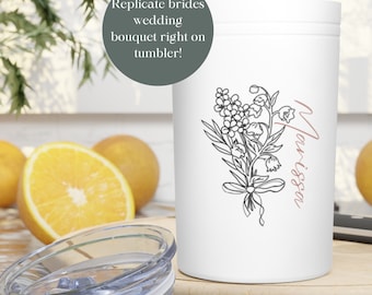 Custom Personalized Name Tumbler | Girl's Trip Tumbler | Stainless Steel Cup | Bridesmaid Gift | Wedding | Mothers Day | Insulated Tumbler