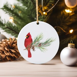 In Loving Memory Memorial Ornament/ Cardinal Memorial Christmas Ornament / Remembrance Tree Of Life Ornament/ Name Ornament/ Christmas Gift