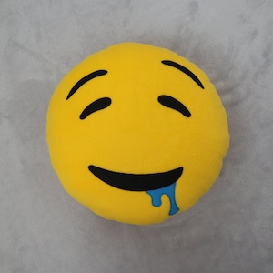 Drooling Face Emoji pillow | Custom emoji cushion