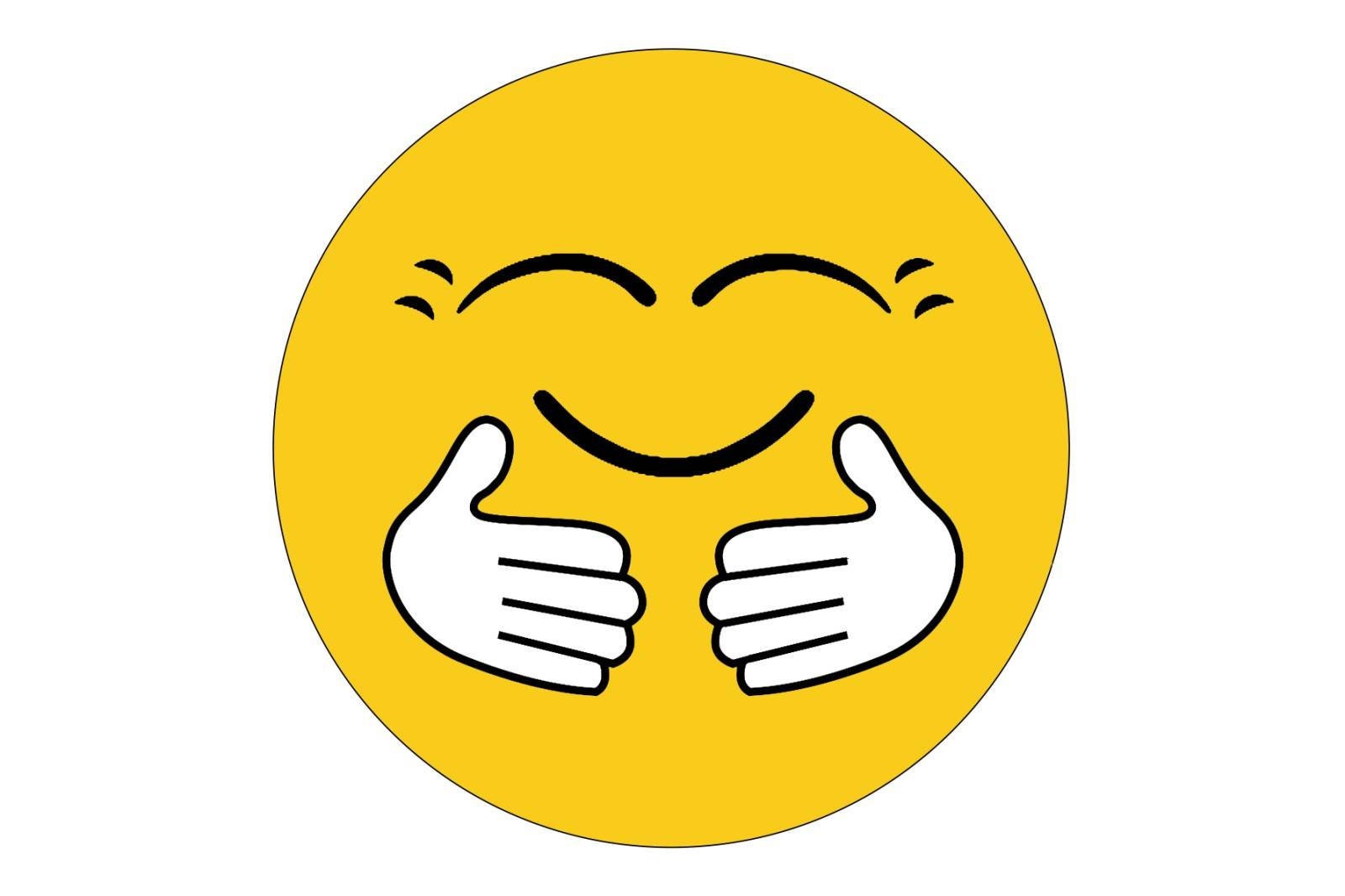 Hugging Face Emoji Pillow Smiling Face With Open Hands Etsy