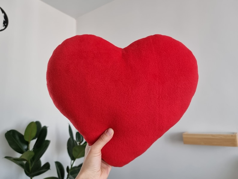 Heart Eyes Emoji Plush Pillow 13" Round