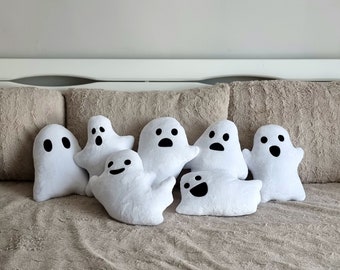 Plush Ghost Pillow | Halloween plushie toy | Custom made cushion