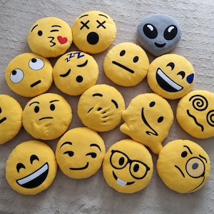 Custom emoji pillows