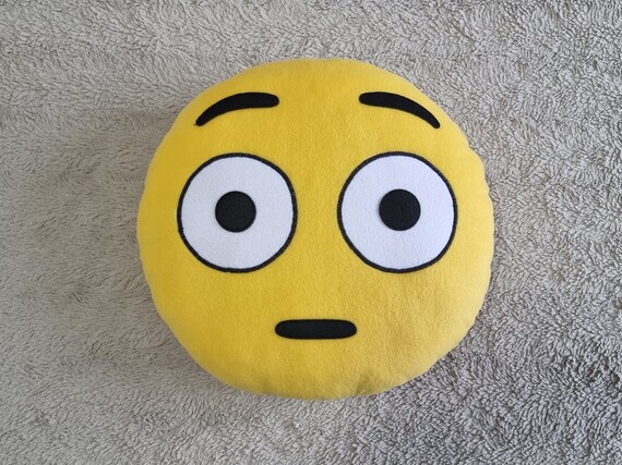 Flushed Face Emoji Pillow | Custom Plush Emoji | Personalized Face
