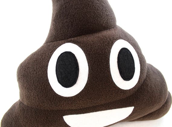 Almohada de emoji caca sale