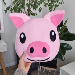 Pig Face Emoji Pillow | Cute Plushie