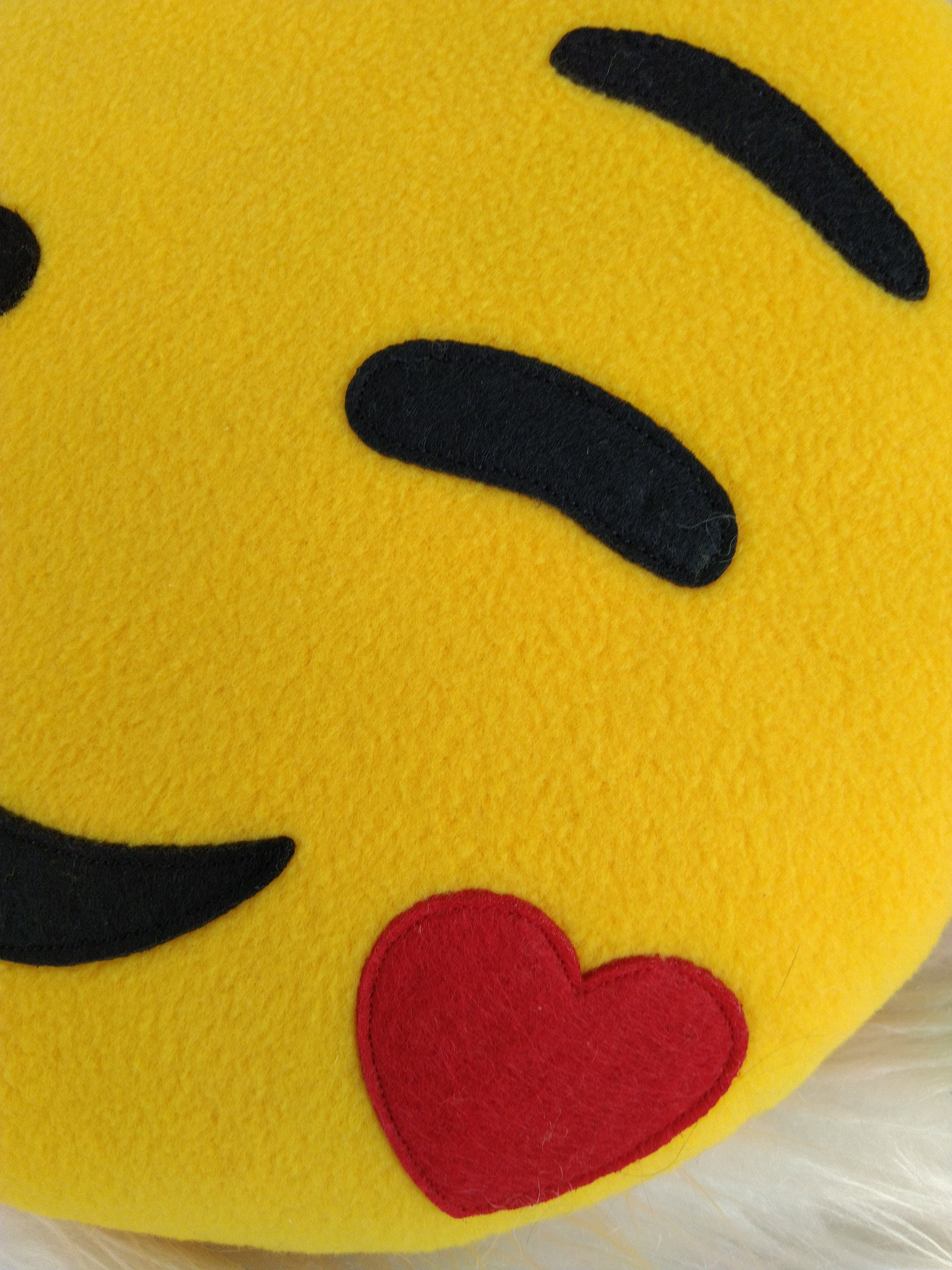 Face With Hearts Emoji Pillow Lovely Plush Christmas Cushion Etsy UK