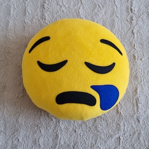 Sleepy Face | Snot Bubble emoji pillow