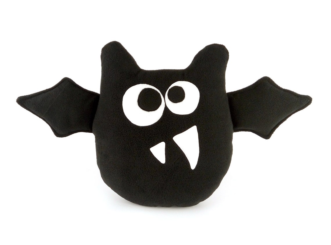 Plush Bat Toy Halloween Bat Pillow Cute Bat Plushie Etsy
