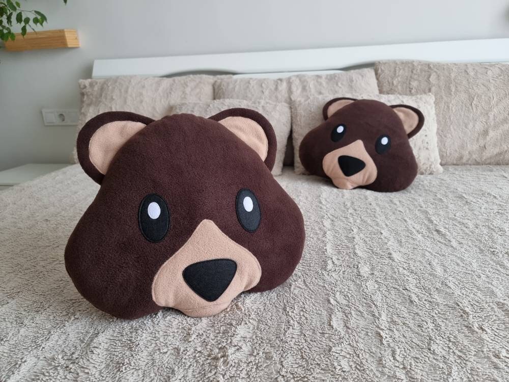 Bear Emoji Cushion Etsy