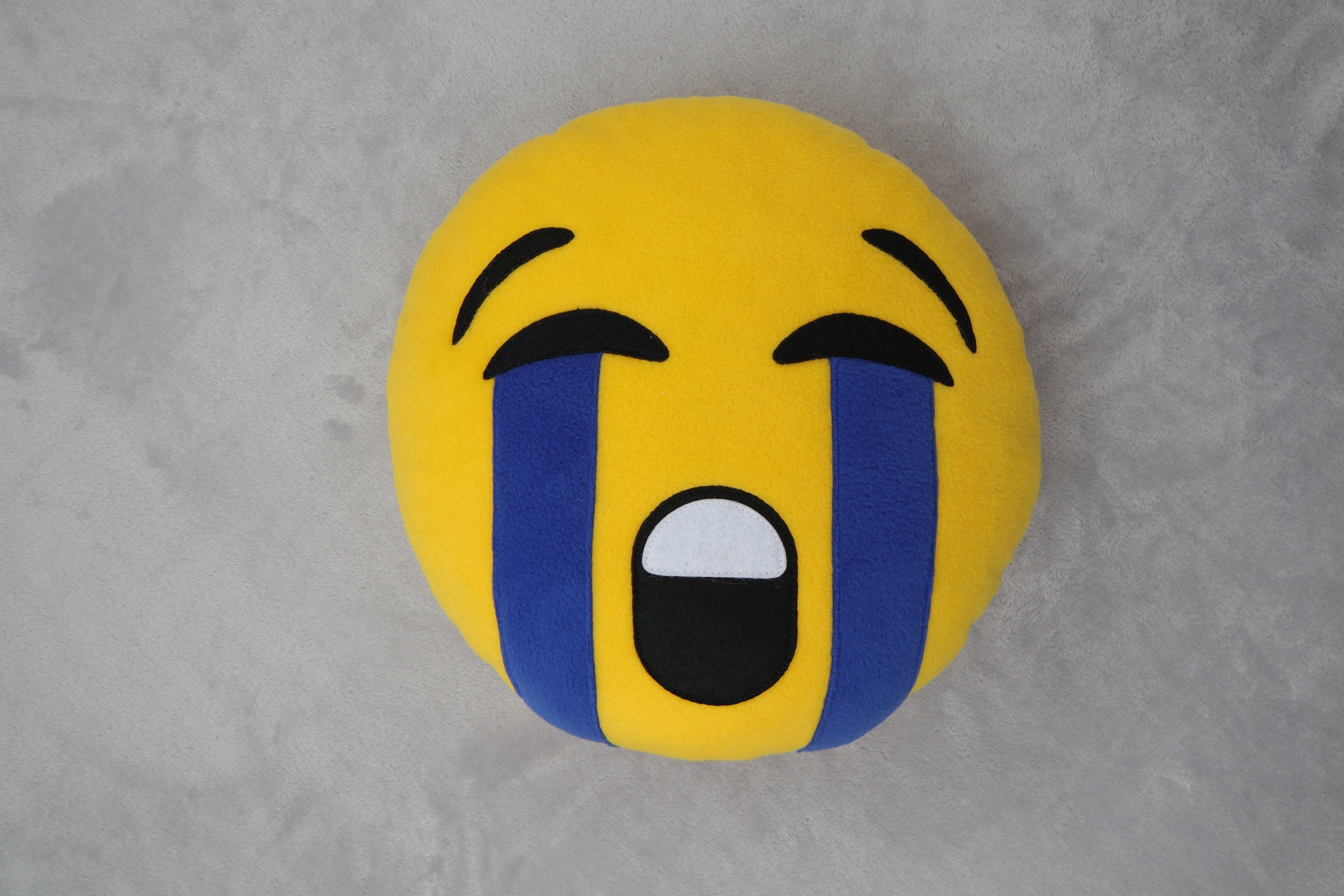 Embarrassed Face Emoji Pillow – Sparkle Pony Express