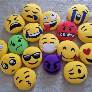 Custom emoji pillows