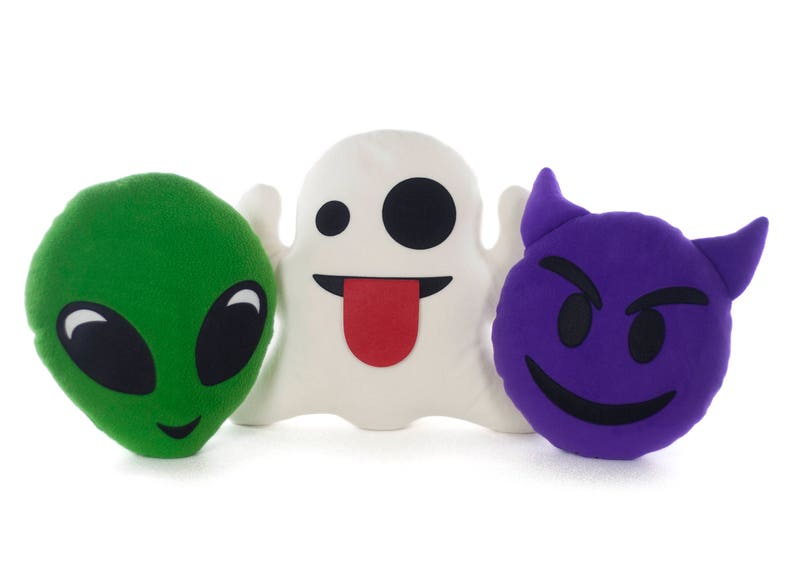 devil emoji cushion