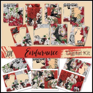 Faith Journaling, Journal Cards, Prayer Cards, Scripture, Bible Journaling, Ephemera, Christian Art, Digital Journal Kits, Collage Sheets