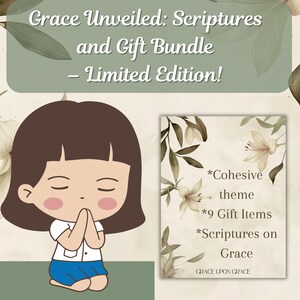 Cadeau inspiré de la foi de Grace Lot surprise mystère Cadeau en édition limitée Offrir des cadeaux chrétiens Souvenirs confessionnels Papeterie Écriture