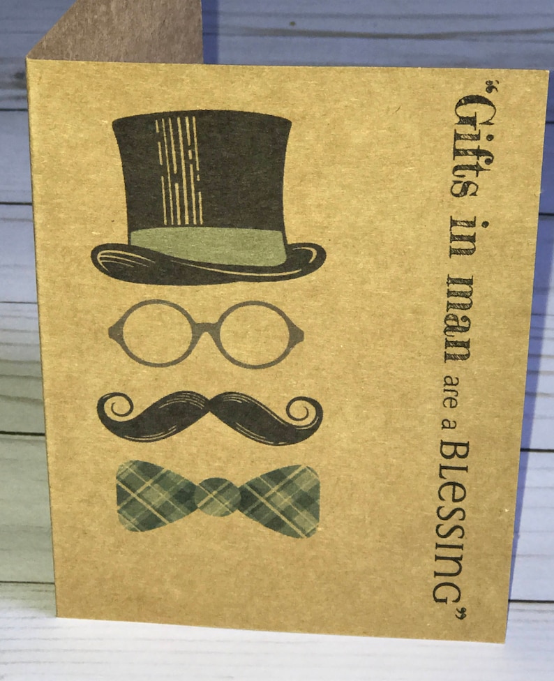 Gifts in men are a blessing-JW greeting cards