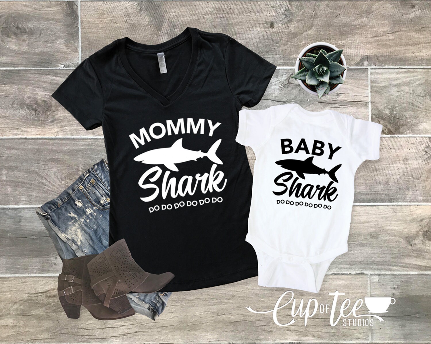 Mommy Daddy Baby Shark DO DO DO Matching Shirts Matching Mommy - Etsy