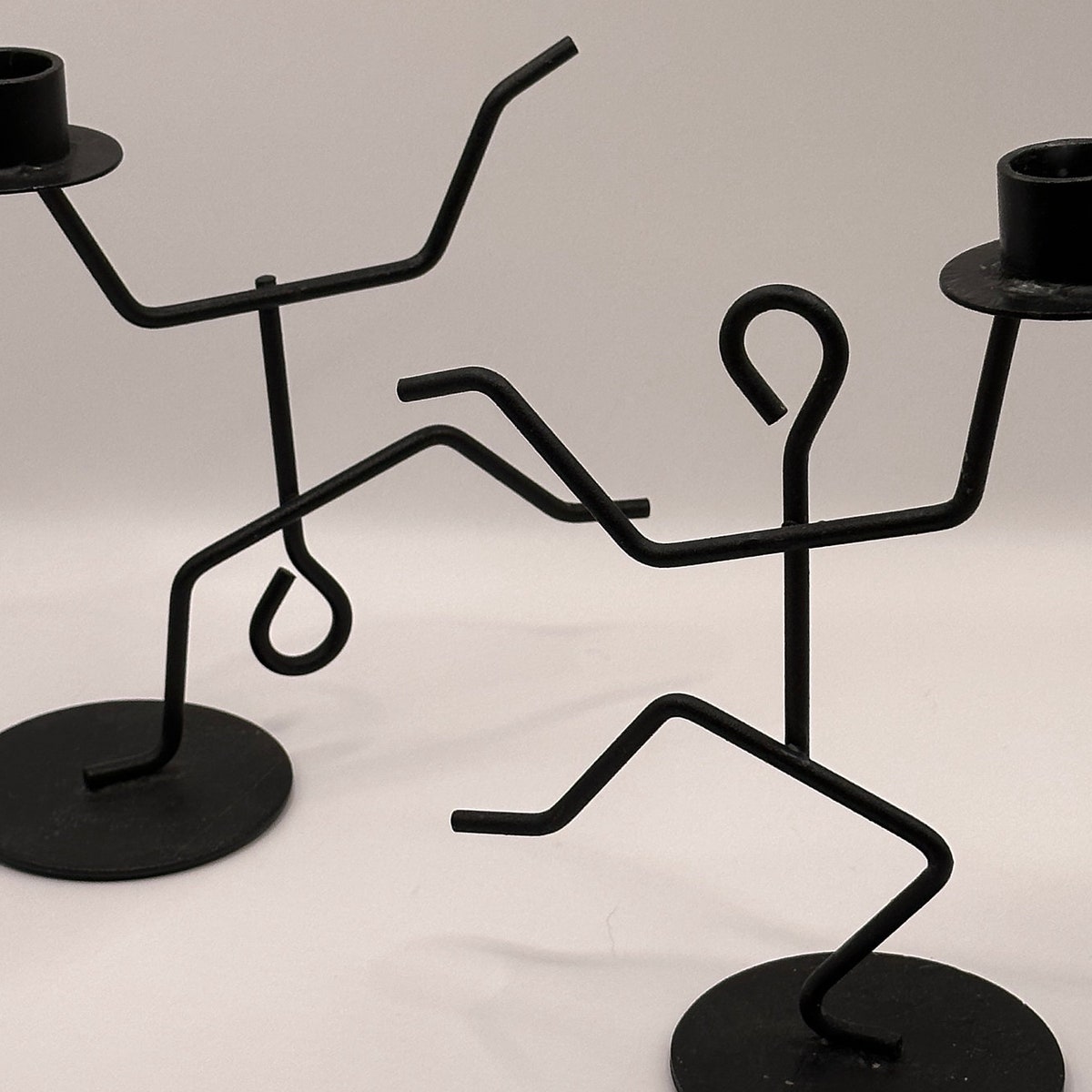 Vintage Post Modern Candle Holder Figures - Etsy