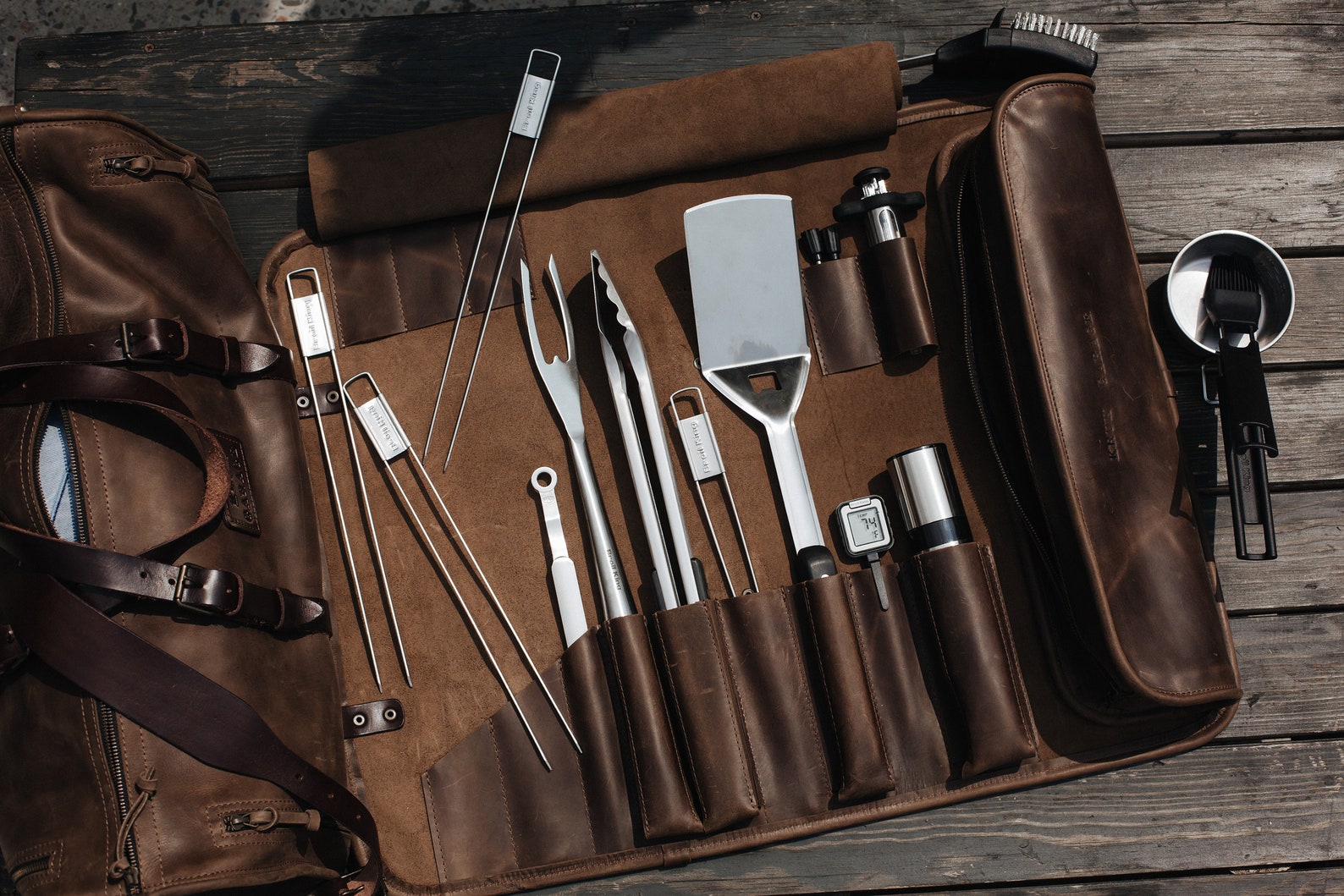 Grilling Tools Case BBQ Tools Holder BBQ Tools Roll Outdoor Etsy UK