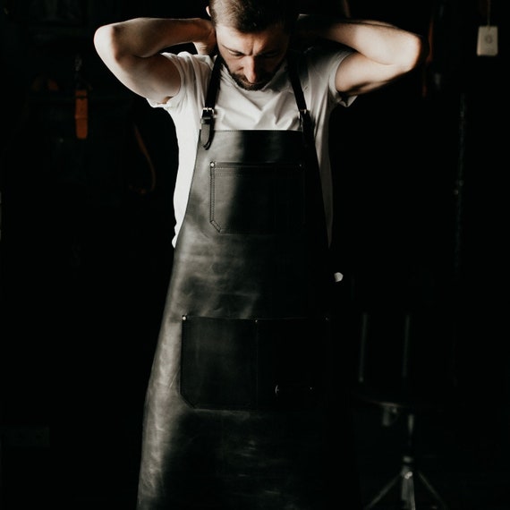 Leather apron for men Chef apron Utility apron Welding leather apron Mens apron Barber apron Father day gift