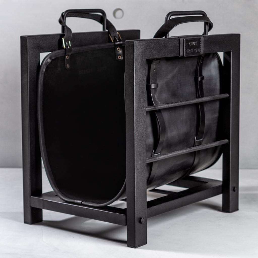 Firewood Rack With Leather Bag Fireplace Stand Indoor Furniture Log Storage Woodburner Accessory Firewood Holder Christmas Gift Etsy Sweden