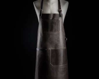 Bartender leather apron Barista apron Work apron Barbers apron by Kruk Garage Mens apron Chef apron Birthday gift Father day gift