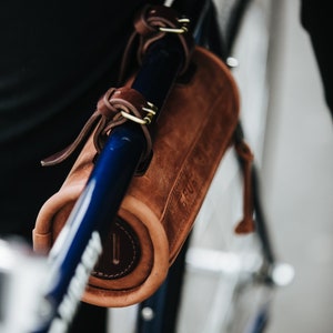 Handlebar Bag Bicycle Tool Bag Bike Accessory Leather Bicycle