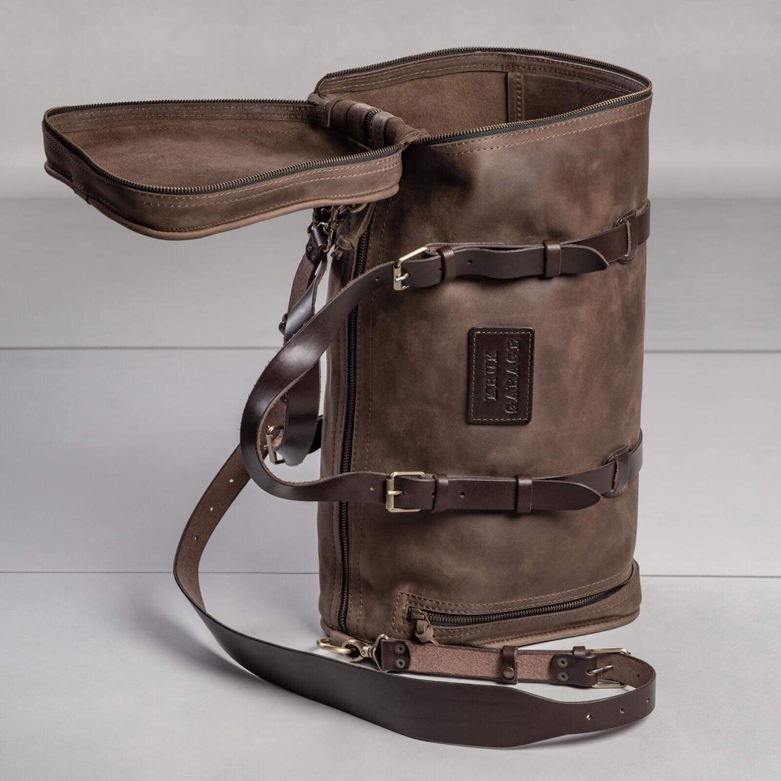 Leather tool bag Top load organizer for tools Car tools Etsy