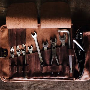 Canvas Leather Tool Roll,tool Roll Bag,tool Bag Organizer,wrench