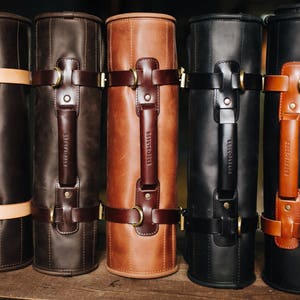 Borsa portacoltelli artigianale Portacoltelli in pelle