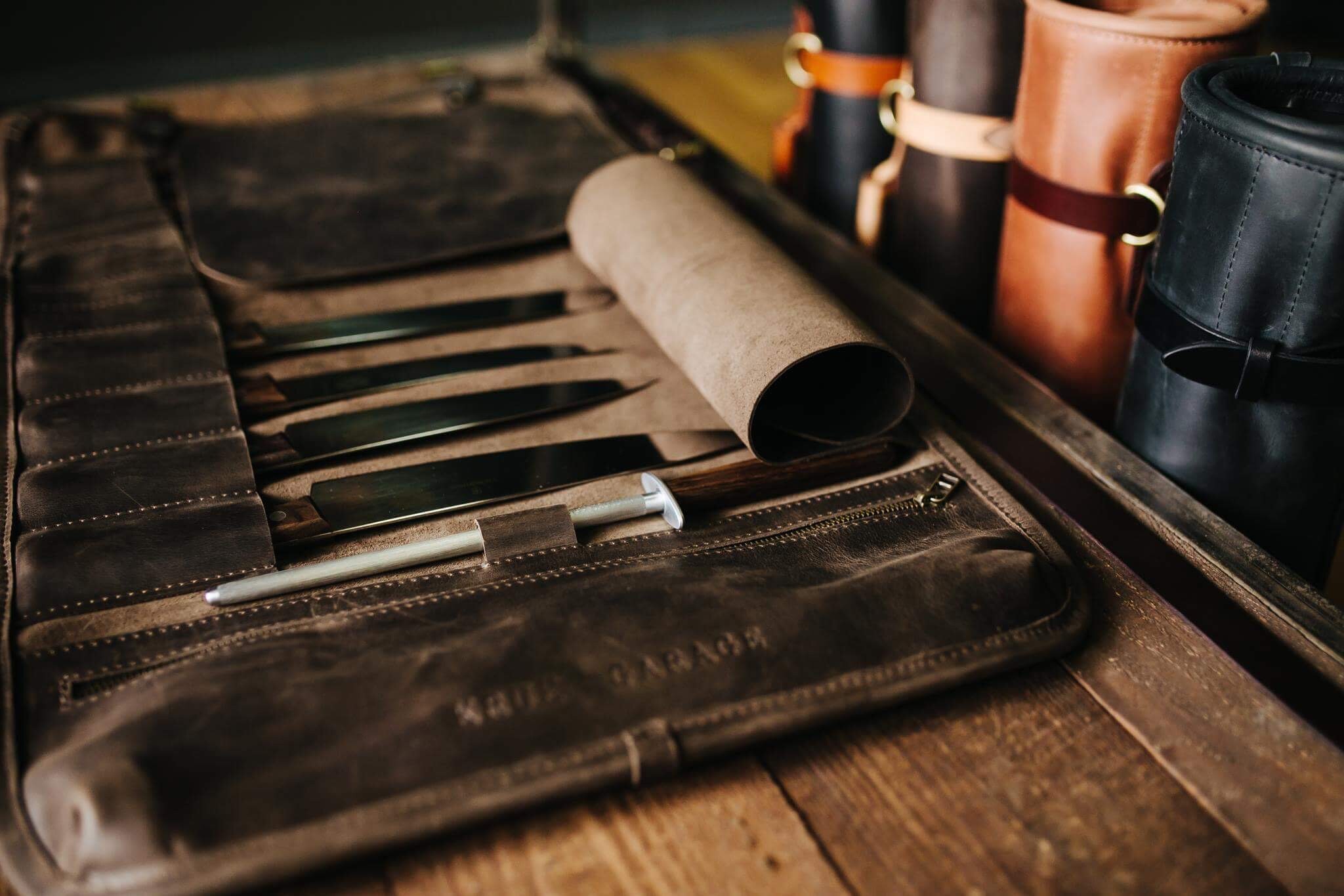 Leather Knife Roll Bag Chefs Tool Bag Gifts for Chef's Etsy UK