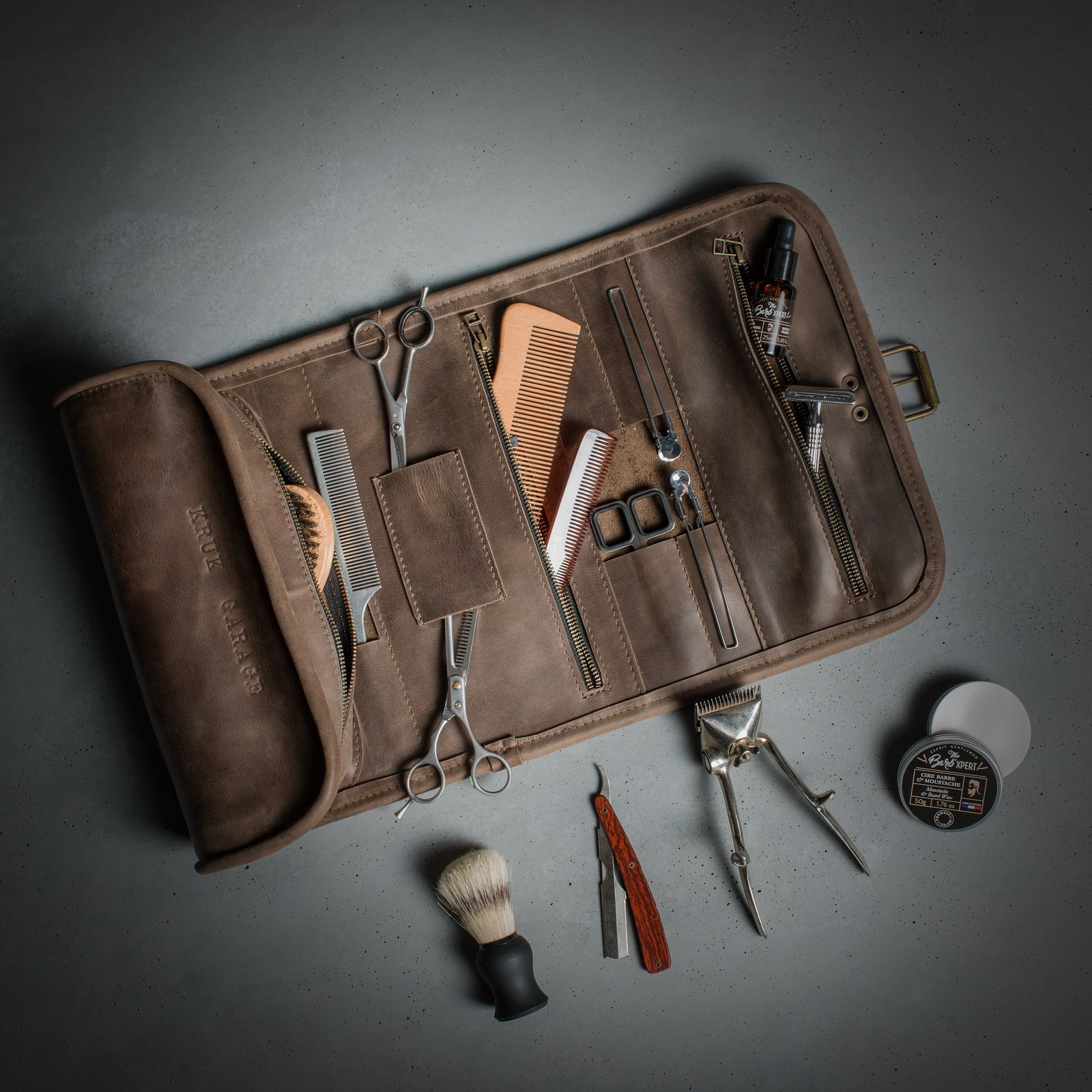 Mens toiletry sales roll bag