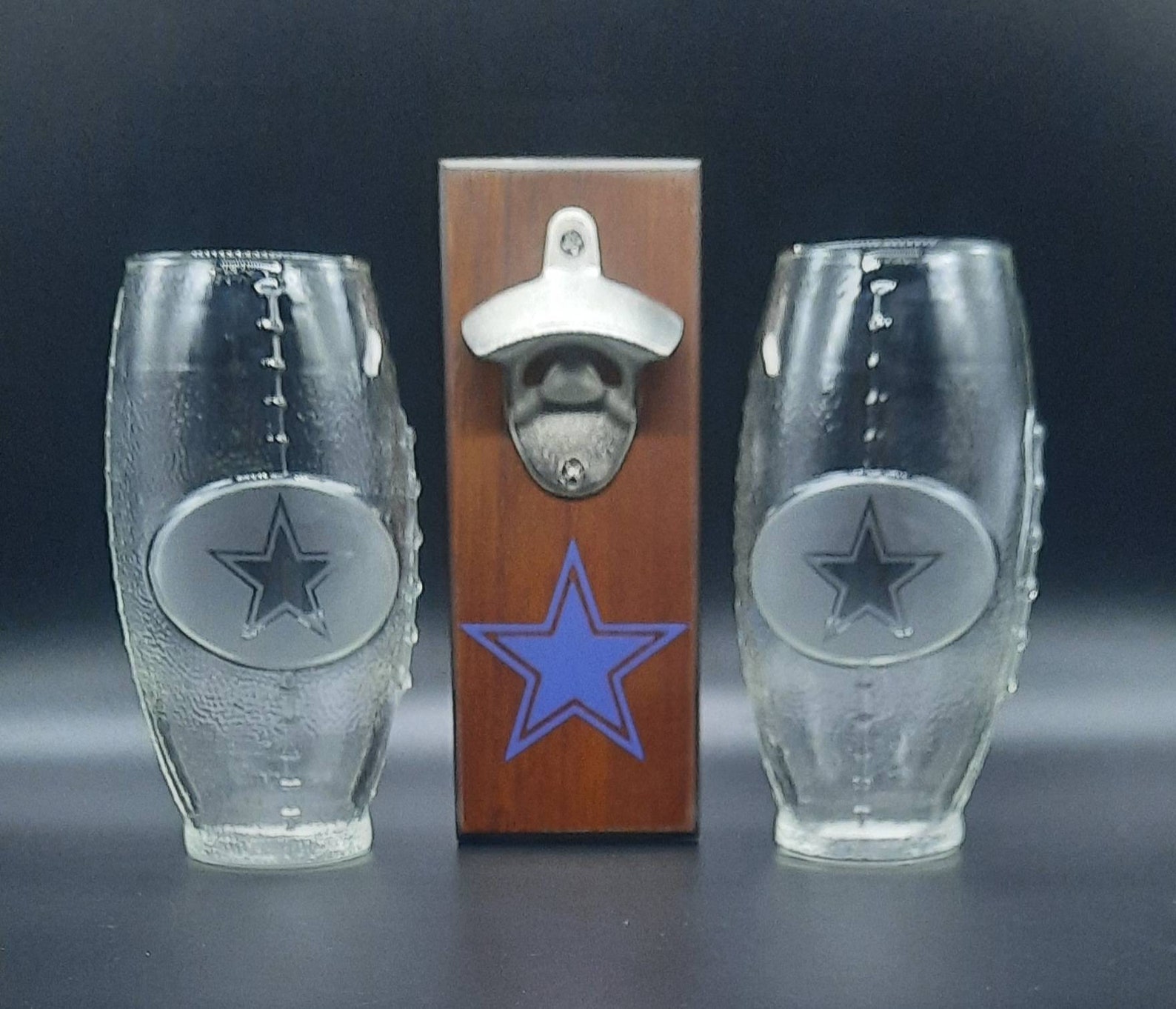 Dallas Cowboys Father's Day beer mug set for Dad Etsy