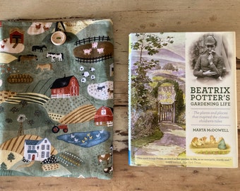 Farmhouse book sleeve / book sleeve / book cover