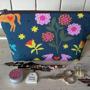 Ruby Star Society - Mystic Fable - zipper pouch / large Accessory pouch / Makeup bag / project pouch