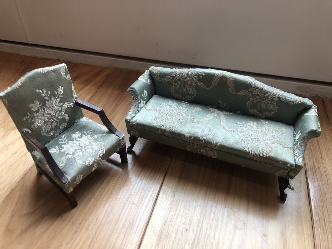 Vintage German Doll House Sofa Set Etsy