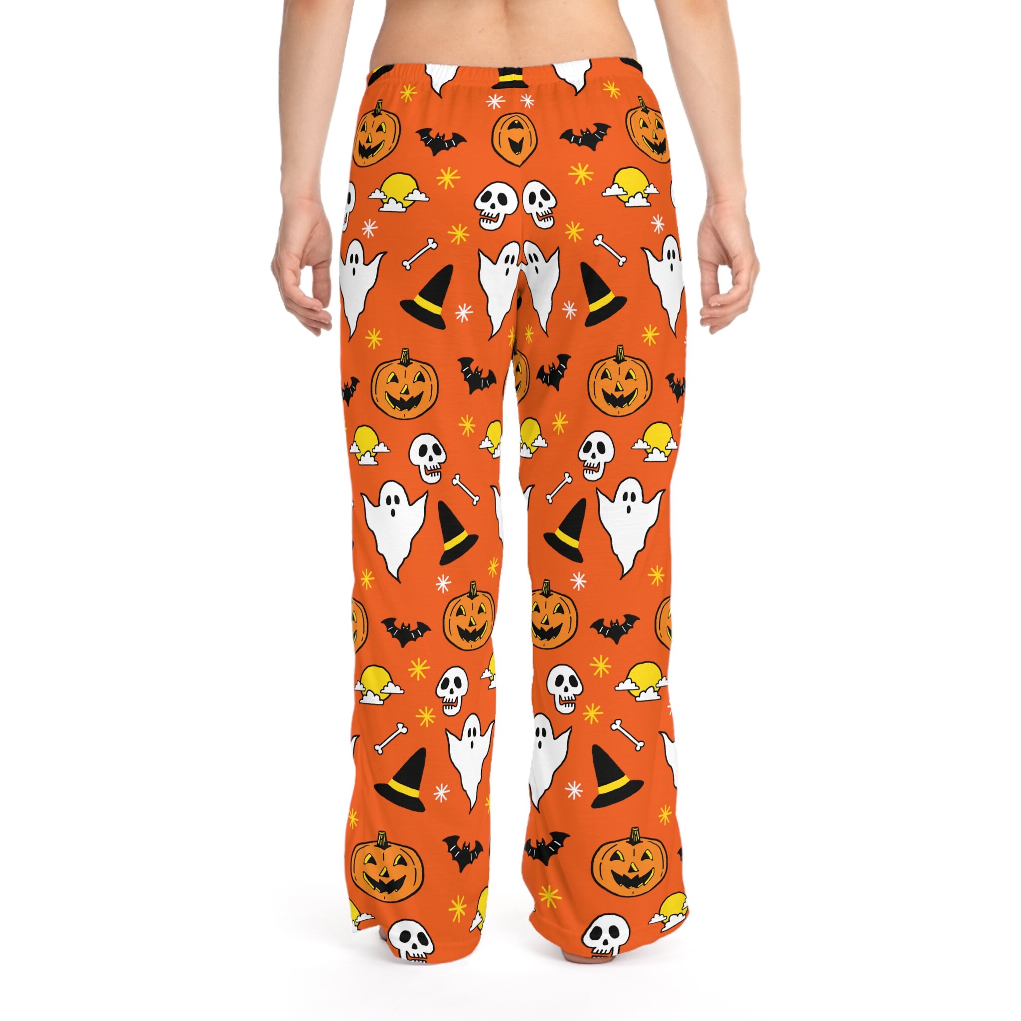 Halloween Pajamas Orange, Fall Pajamas, Halloween Pajama Pants