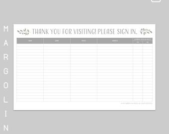 real estate open house sign in sheet open house sign in open etsy