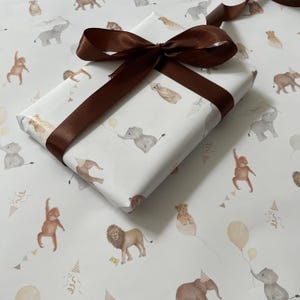 Safari Geschenkpapier, Safari Geschenkpapier Bogen, Geschenkpapier, Tier Geschenkpapier