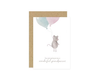 Wonderful Grandparent Card, Congratulations Card, Grandparents Card, Grandparent Card, Grandparents Congratulations Card