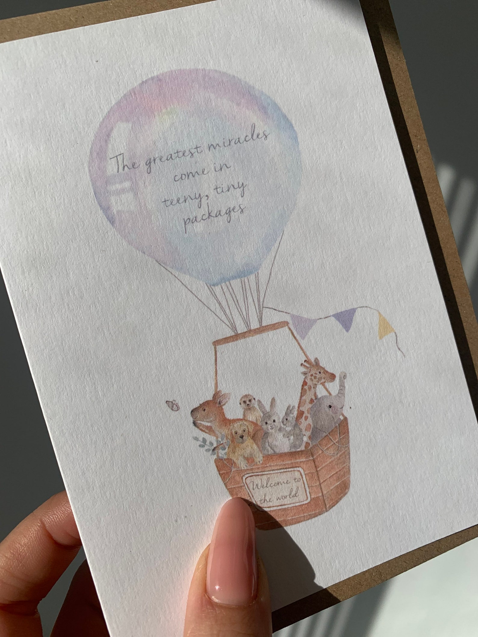 Premature Baby Card, to the World Card, New Baby Card