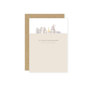 Cartão para neta, Cartão para uma neta especial, Cartão de aniversário infantil, Cartão de primeiro aniversário, Cartão de lembrança, Cartão Woodland