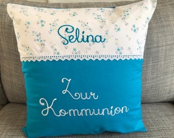 Name cushions for Communion