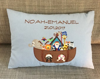 Namenskissen mit Arche Noah