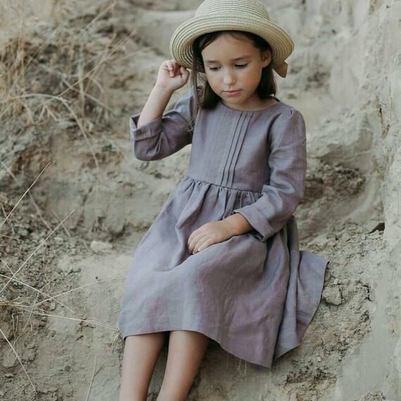 Girls linen dress, girls spring dress, girls dresses, linen dress, not perfect linen, toddler linen dress, flower girl dress Girls linen dress, girls spring dress, girls dresses, linen dress, not perfect linen, toddler linen dress, flower girl dress