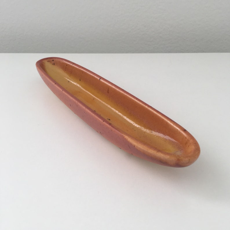 Signed Carnavale pottery olivetapanade tray designed by Lee /& Pup McCarty in Oxford Mississippi