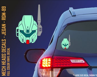 Jegan Vinyl Decal for Cars, Laptops, Tablets, Etc. - Mobile Suit Unicorn Gundam