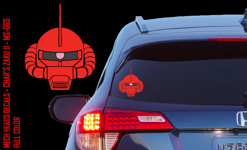 Char's Zaku II Vinyl Decal for Cars Laptops Tablets Etsy